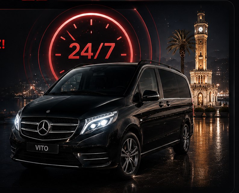 İzmir’de gece ve gündüz hizmet veren Mercedes Vito